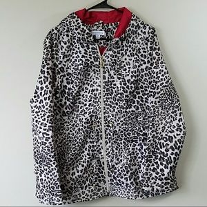Susan Graver Leopard Print Rain Coat